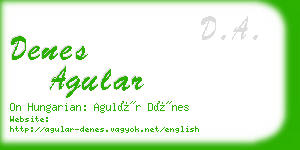 denes agular business card